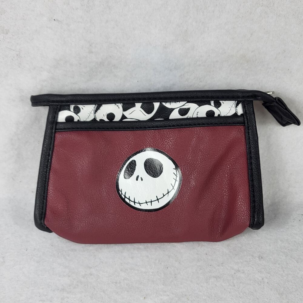Disney The Nightmare Before Christmas Jack Skeleton Small Makeup Pouch Bag Zip